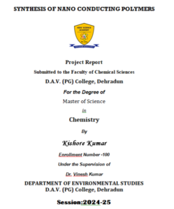 Editable Cover Page for College Project